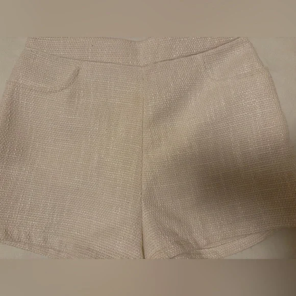 Lulu's White and Cream High Waist Women's Shorts - Picture 6 of 7